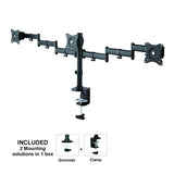 Neomounts Neomounts NM-D135D3Black Neomocts Triple Desk Mount, 3x 10-27, 24 kg, Kippdrehung drehen, - afbeelding 1