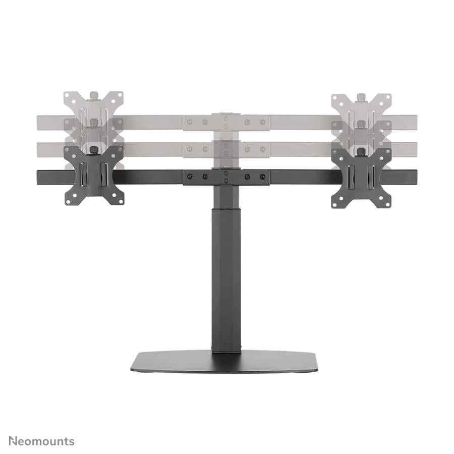 Neomounts Neomounts FPMA-D865DBLACH Flatscreen Bureauseun, 2x 10-27, 12 kg, 35 46 cm, 75x75 100x