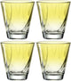 Leonardo Twist Trinkglas 215ml gelb - Set 4
