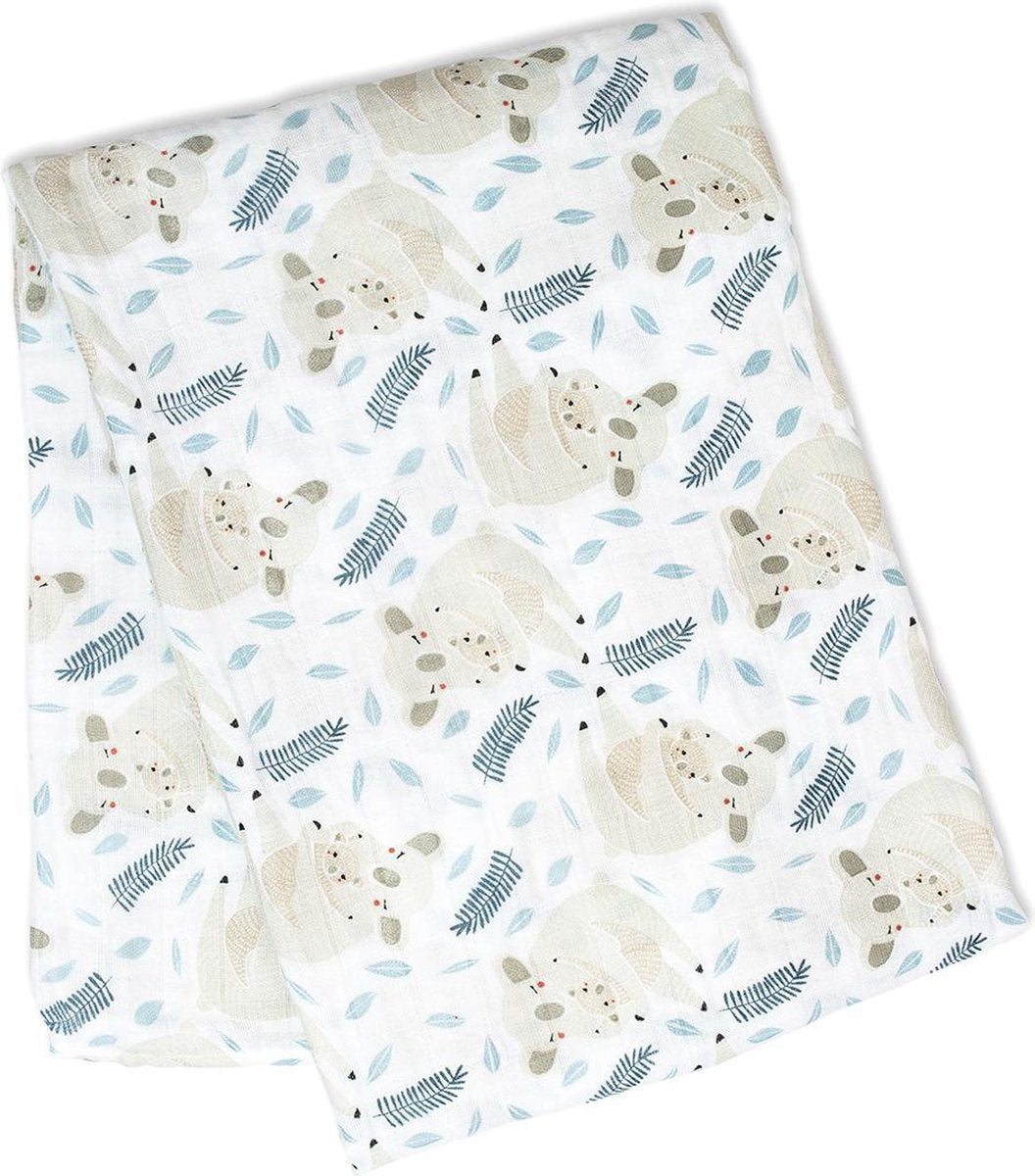 Lulujo – Musselintuch – Pucktuch – Baumwolle – 120 x 120 cm – moderner Koala