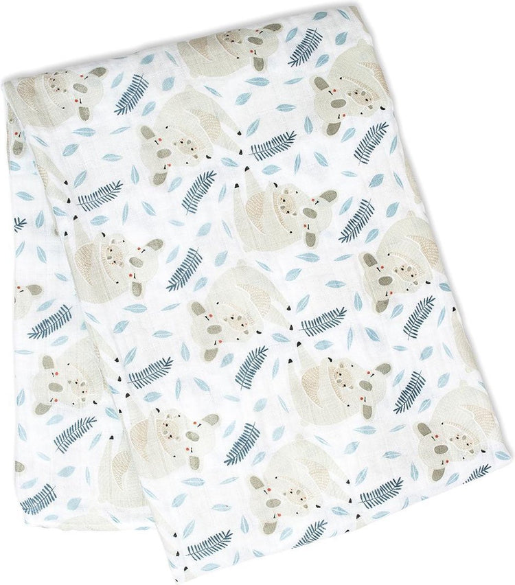 Lulujo – Musselintuch – Pucktuch – Baumwolle – 120 x 120 cm – moderner Koala