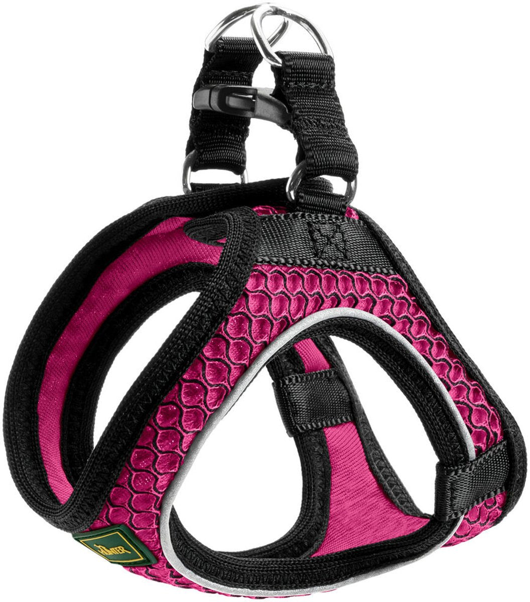 Markenloses Sans-Marque-Hundegeschirr Hunter Comfort Fuchsia XXS 26-30 cm