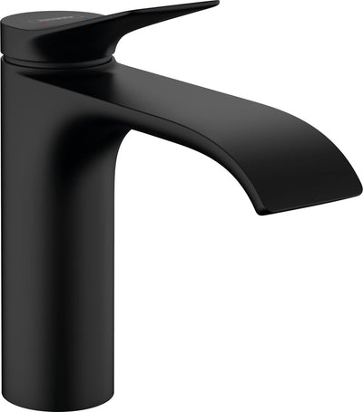 Hansgrohe Vivinis Einhebel-Waschtischmischer 110 mit ausziehbarem Ablaufgarnitur mattschwarz