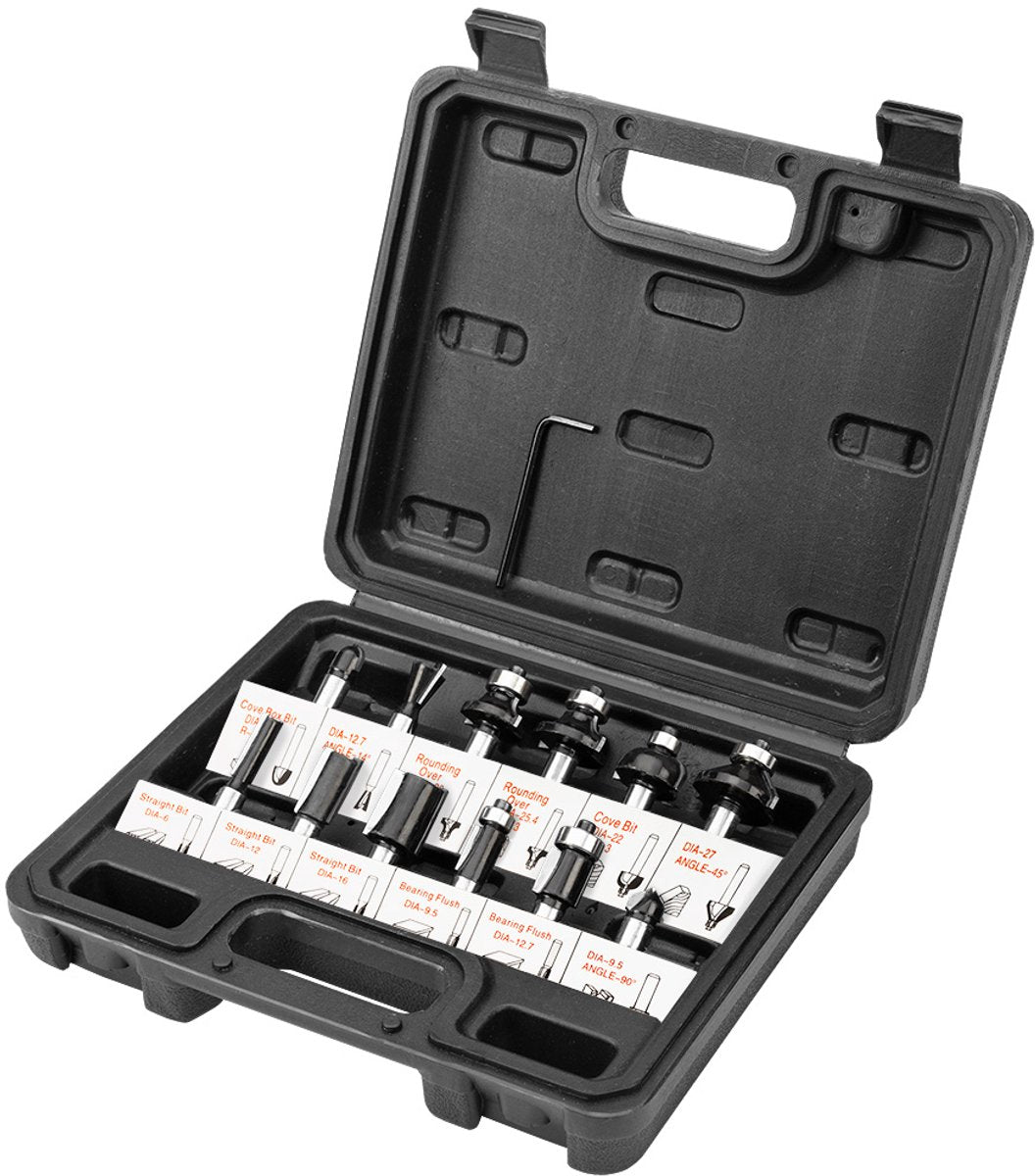 Verto-Serie – Widia-Fräser-Set – 12-teilig – 8 mm Schaft