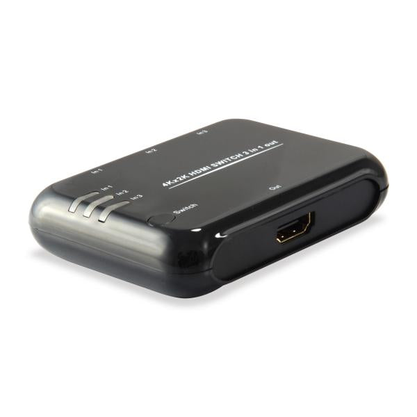 Ausrüstungsausrüstung 332721 HDMI Switch, 3x, HDMI1.4, Dolby True-HD, 7,1ch, Schwarz