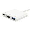Ausrüstungsausrüstung 133461 USB Typ C zu HDMI FEMAL FEIBE USB Ein weiblicher PD -Adapter, 4K, Pastiker, 15 cm, weiß