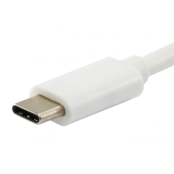 Ausrüstungsausrüstung 133461 USB Typ C zu HDMI FEMAL FEIBE USB Ein weiblicher PD -Adapter, 4K, Pastiker, 15 cm, weiß