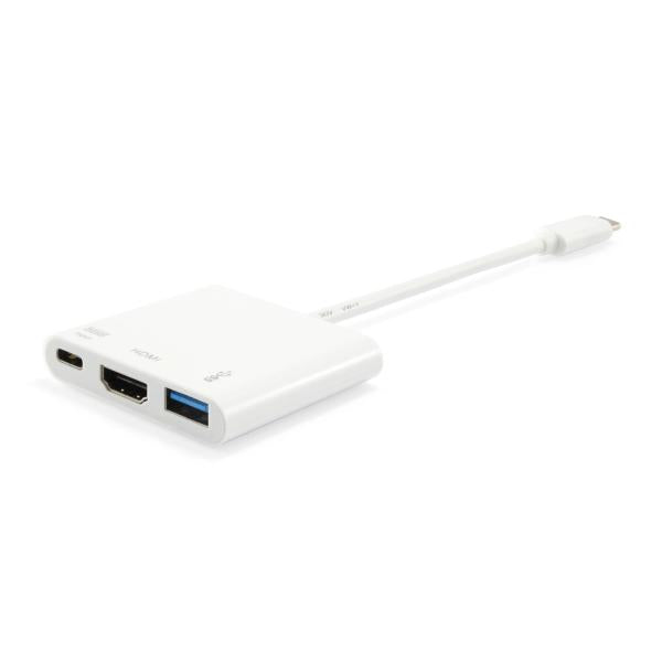 Ausrüstungsausrüstung 133461 USB Typ C zu HDMI FEMAL FEIBE USB Ein weiblicher PD -Adapter, 4K, Pastiker, 15 cm, weiß