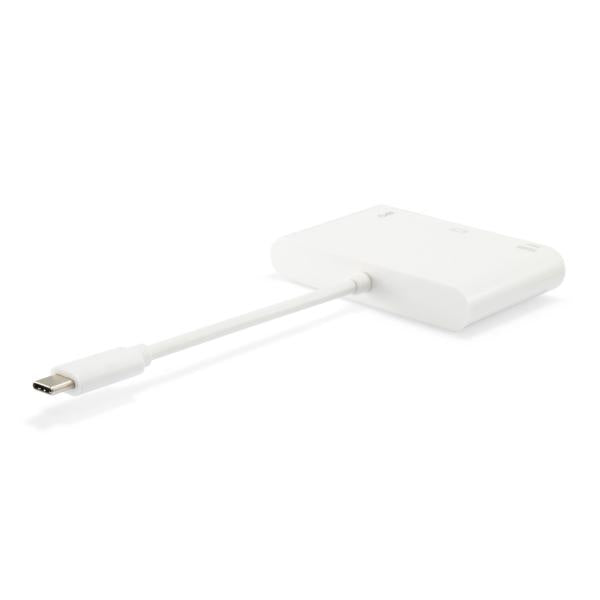 Ausrüstungsausrüstung 133462 USB Typ C bis VGA Female USB Ein weiblicher PD -Adapter, 1080p, 15 cm, weiß