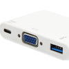 Ausrüstungsausrüstung 133462 USB Typ C bis VGA Female USB Ein weiblicher PD -Adapter, 1080p, 15 cm, weiß