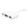 Ausrüstungsausrüstung 133462 USB Typ C bis VGA Female USB Ein weiblicher PD -Adapter, 1080p, 15 cm, weiß