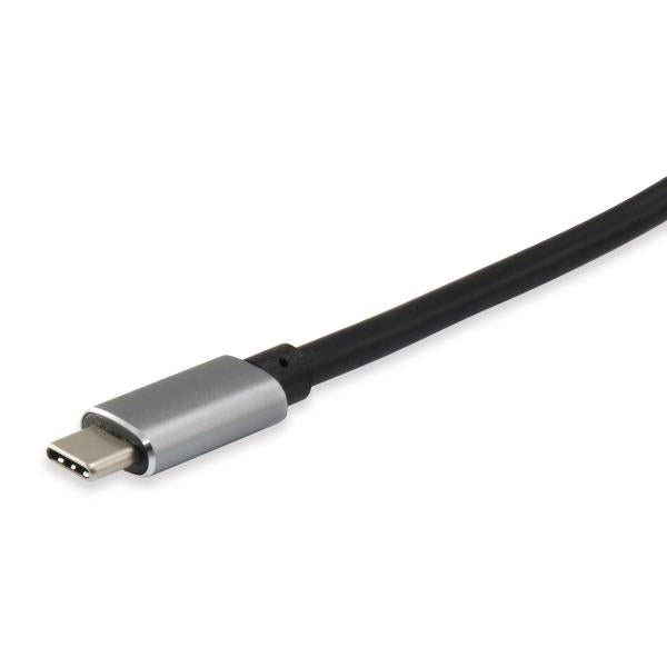 Ausrüstungsausrüstung 133464 USB -Typ C bis 2x HDMI Female Adapter, 2160p@30 Hz, USB3.1 Gen1, Gray
