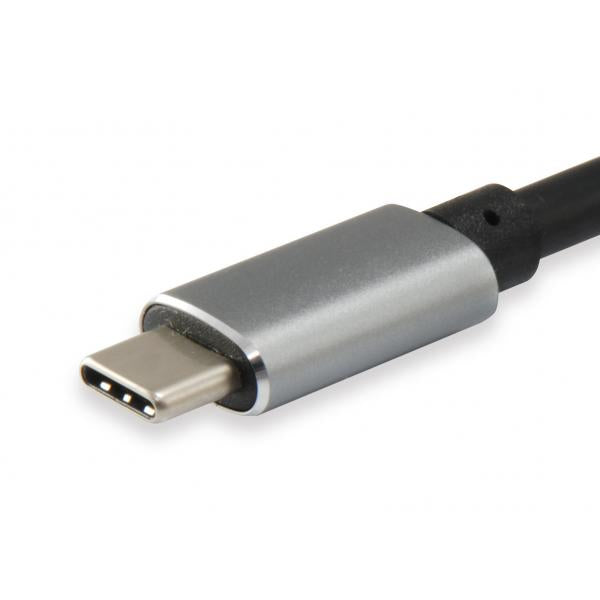 Ausrüstungsausrüstung 133464 USB -Typ C bis 2x HDMI Female Adapter, 2160p@30 Hz, USB3.1 Gen1, Gray