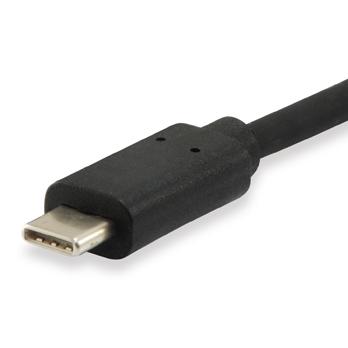 Ausrüstungsausrüstung 133467 USB-Typ-C zum DisplayPort-Kabel, männlich, geradlinig, 1,8 m, schwarz