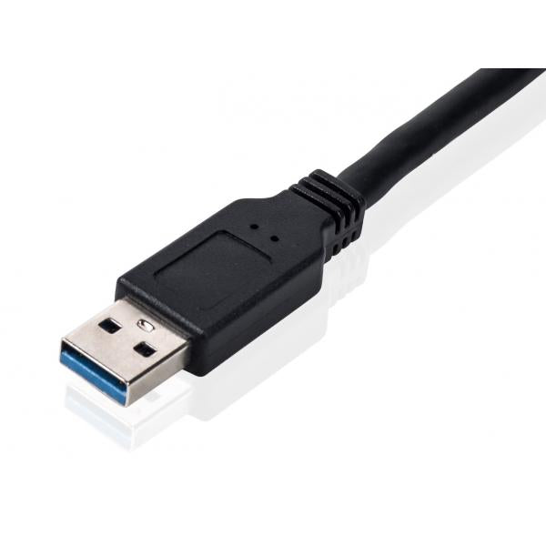 Ausrüstungsausrüstung 133471 USB3.0 nach SATA -Adapter, männlich, 0,5 m, schwarz