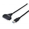 Ausrüstungsausrüstung 133471 USB3.0 nach SATA -Adapter, männlich, 0,5 m, schwarz