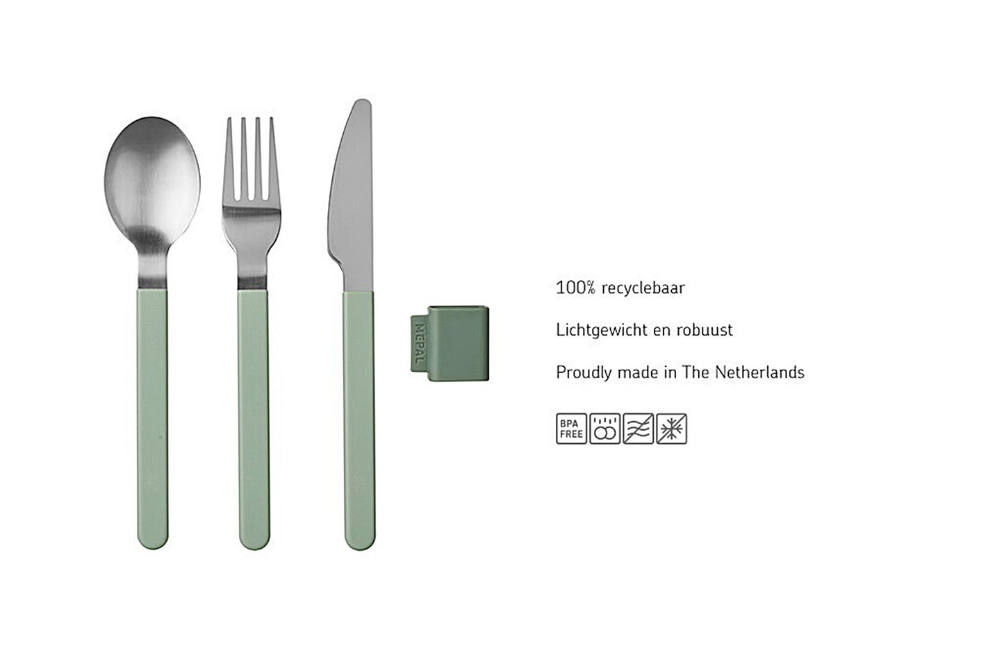 Mepal Besteckset Silueta 3-teilig - Mauve