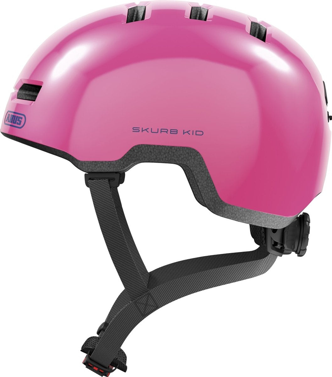 Abus Skurb Kid - Fahrradhelm - Kinder glänzend rosa S (45 - 50 cm)