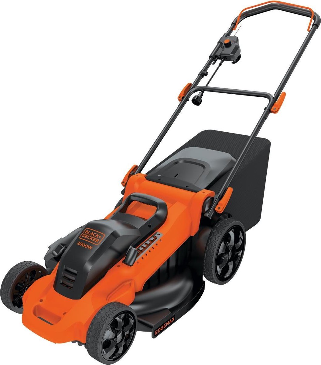 Black+Decker 2000 W Rasenmäher 48 cm, geeignet für bis zu 600 m² – lm2000-qs
