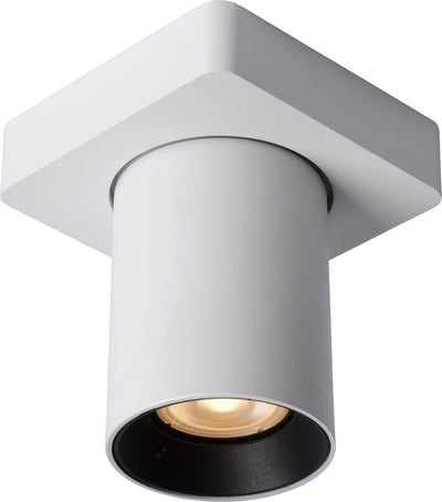 Lucide Nigel – Deckenstrahler (Deckenleuchte) – LED dimmbar bis warm – GU10 – 1 x 5 W, 2200 K, 3000 K, Weiß