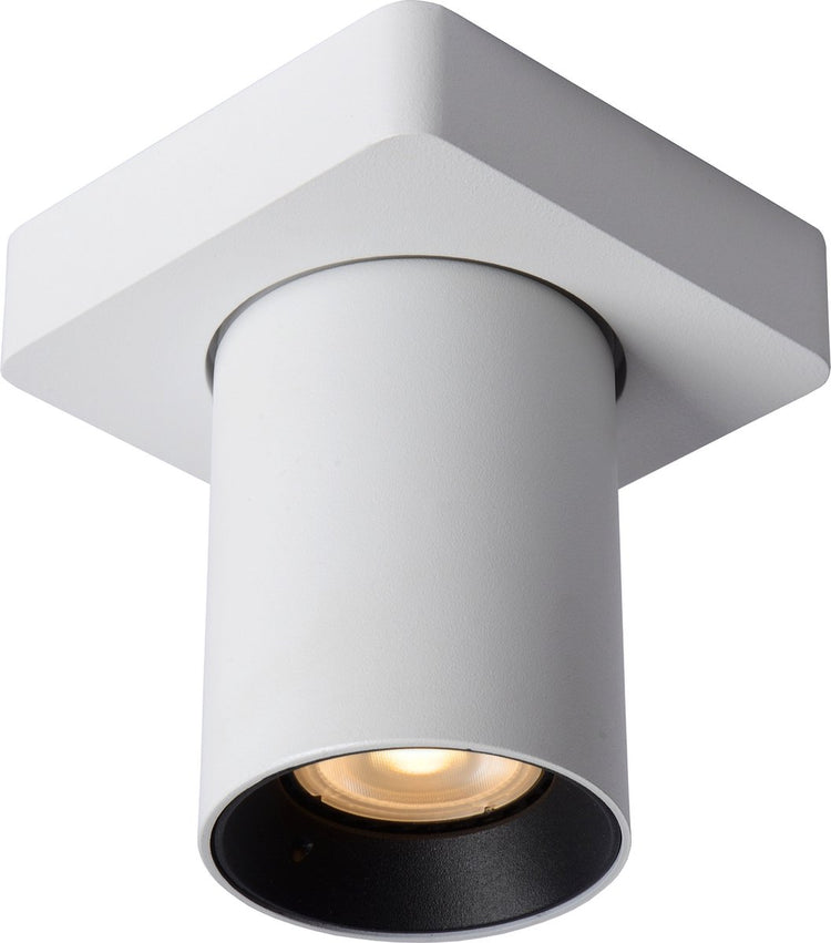 Lucide Nigel – Deckenstrahler (Deckenleuchte) – LED dimmbar bis warm – GU10 – 1 x 5 W, 2200 K, 3000 K, Weiß