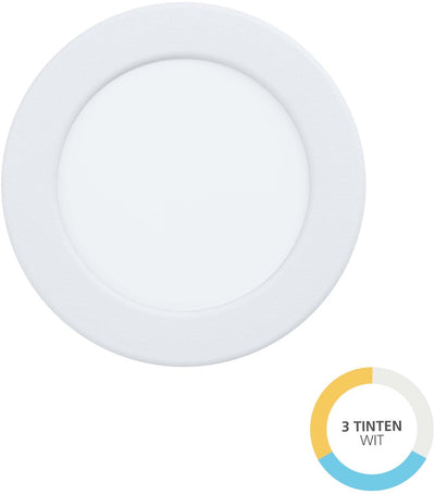 Eglo fueva 6 Einbaustrahler - Outdoor-Badezimmer - LED - ø 11,9 cm - Weiß - einstellbares weißes Licht (Warm-, Neutral- und Tageslicht)