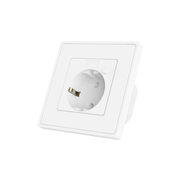 WOX WOX R4054 Eingebauter Sockel angetrieben von Tuya, 16A, 3680W, Wi-Fi, Weiß