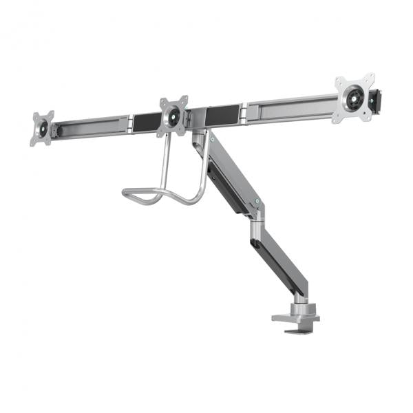 Neomounts Neomounts Nm-D775DX3ilver Flat Screen Desk Mount, 17 27, 6 kg, 100x100 mm, Klemme, sil
