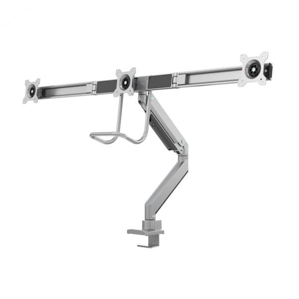 Neomounts Neomounts Nm-D775DX3ilver Flat Screen Desk Mount, 17 27, 6 kg, 100x100 mm, Klemme, sil