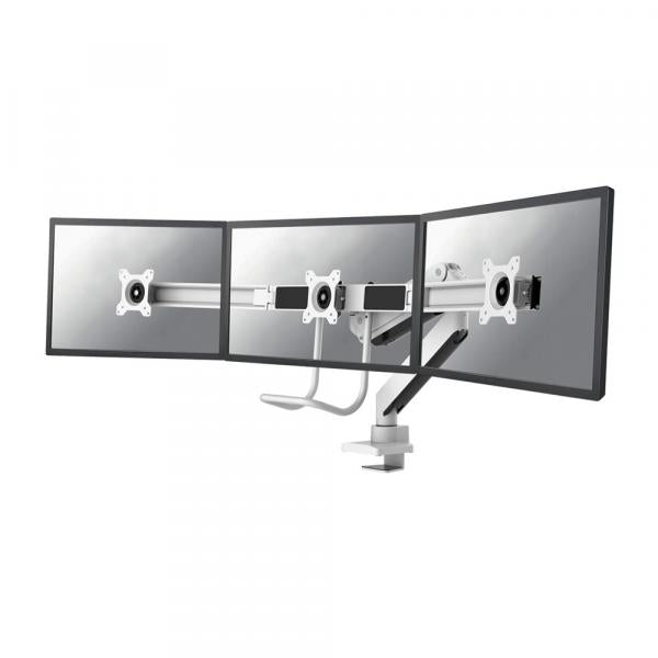 Neomounts Neomounts Nm-D775DX3WHITE Flat Screen Desk Mount, 17-27, 6 kg, 100x100 mm, Klemme, Weiß