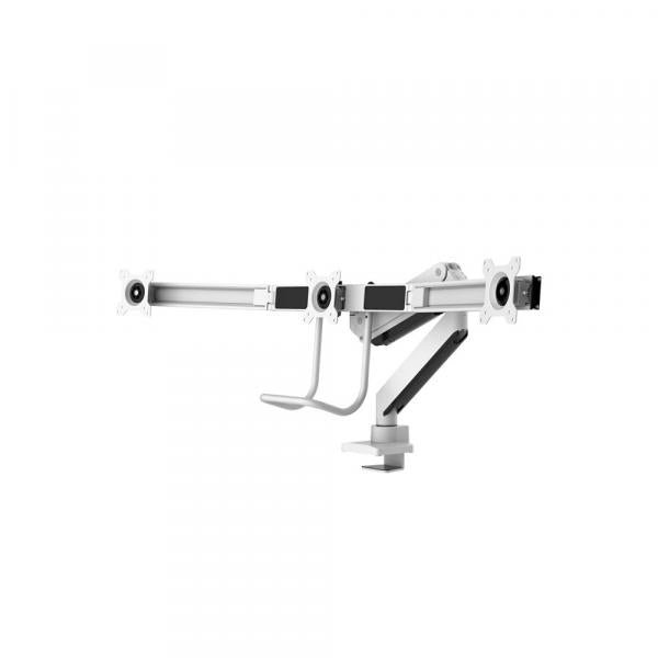 Neomounts Neomounts Nm-D775DX3WHITE Flat Screen Desk Mount, 17-27, 6 kg, 100x100 mm, Klemme, Weiß