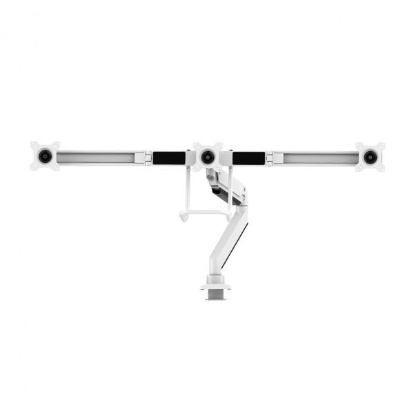 Neomounts Neomounts Nm-D775DX3WHITE Flat Screen Desk Mount, 17-27, 6 kg, 100x100 mm, Klemme, Weiß