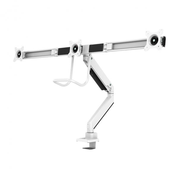 Neomounts Neomounts Nm-D775DX3WHITE Flat Screen Desk Mount, 17-27, 6 kg, 100x100 mm, Klemme, Weiß