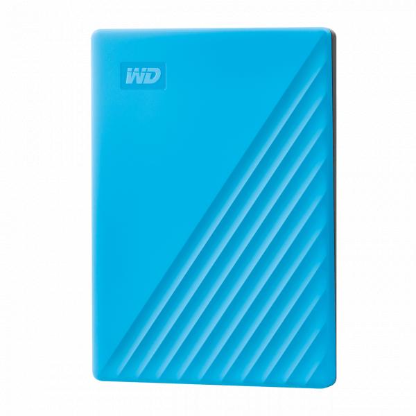 Western Digital Western Digital WDBPKJ0040BBL-WESN My Pass External HDD, 4TB, USB 3.2 Gen 1, Blau
