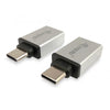 Ausrüstungsausrüstung 133473 USB -Adapter, USB -Typ C -> USB Typ A, männliche Frau, Silber