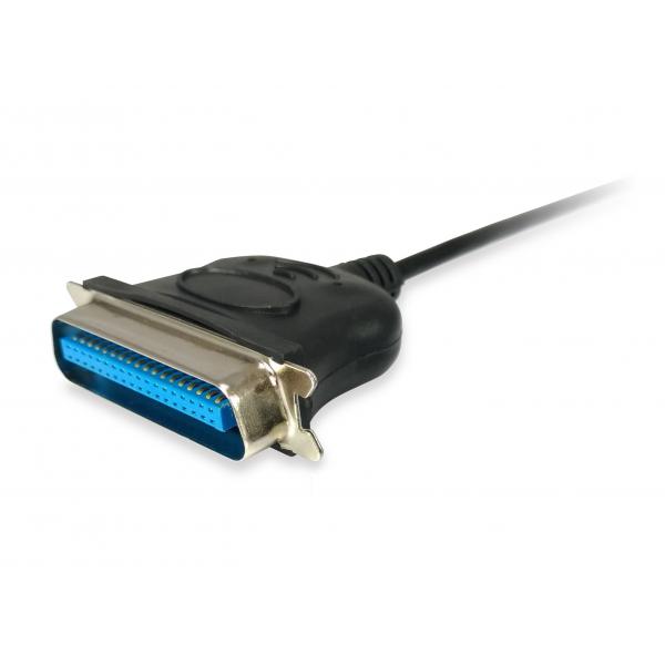 Ausrüstungsausrüstung 133383 USB zu parallelem Adapterkabel, USB 2.0 -> IEEE1284, männlich, schwarz