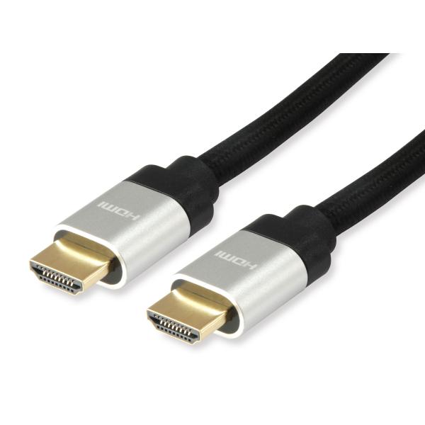 Ausrüstungsausrüstung 119380 HDMI 2.1 Ultrahoch-Hochgeschwindigkeitskabel, HDMI Typ-a-> HDMI Typ-A, 48 Gbit S, ARC, 1M, Schwarz