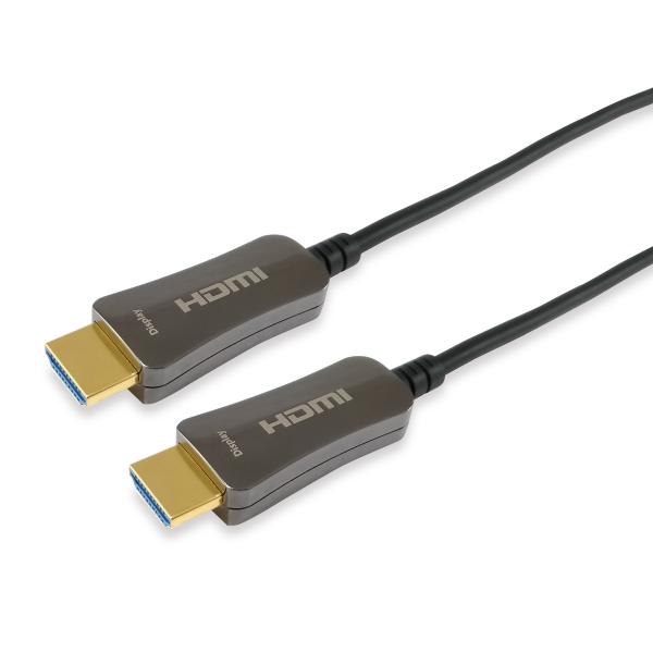 Ausrüstungsausrüstung 119431 HDMI 2.0 Active Optical Cable, HDMI Typ A -> HDMI Typ A 3D, 18 Gbit S, 50 m, Schwarz