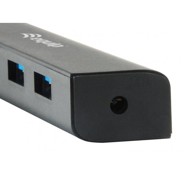 Ausrüstungsausrüstung 128954 4-Port-USB-Hub, USB 3.2 Gen 1 Typ-C-> USB 3.2 Gen 1 Typ-A, 5000 Mbit S, Schwarz