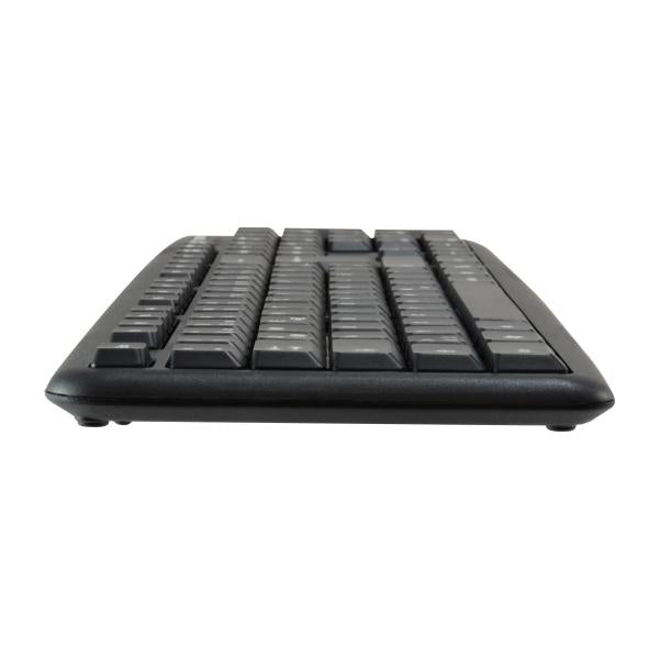 Ausrüstungsausrüstung 245200 Kabeltastatur- und Maus -Combo -Deutschland -Layout, USB, QWERTY, 105 Taste, 1000 DPI, Schwarz