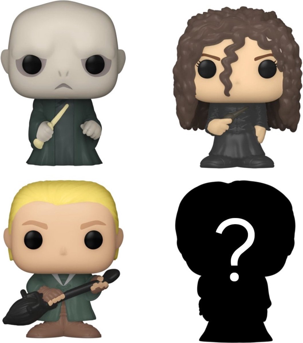 Funko Harry Potter – Bitty Pop! 4er-Pack Voldemort 2,5 cm Sammelfigur – mehrfarbig