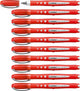 Stabilo worker+ bunt - Tintenroller 0,5 mm - rot - Karton à 10 Stück