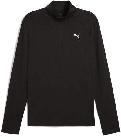 Puma M Run Velocity Cloudspun 1 4 Zip Herren-Sportoberteil – Schwarz