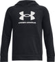 Under Armour UA Rival Fleece BL Hoodie Unisex Sportpullover – Schwarz – Weiß