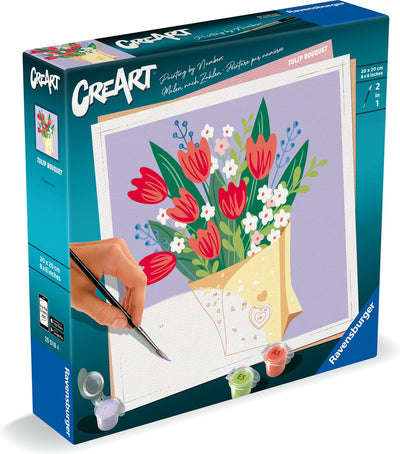 Ravensburger Kreart Gemälde nach Nummer - Tulpen Bouquet