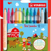 Stabilo Trio Jumbo Viltstifts, 12st.