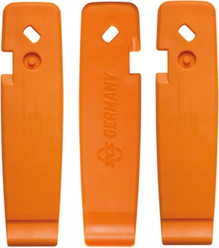 SKS -Set von 3 Teilen von Reifen -Feuerzeugen orange auf der Karte orange