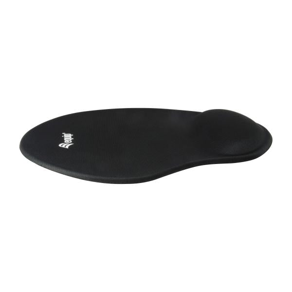Ausrüstungsausrüstung 245014 Gel-Maus-Pad, Stoff, Gel, Polyurethan, Handgelenksruhe, Slip-Basis, Monoton, Schwarz, Schwarz
