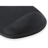 Ausrüstungsausrüstung 245014 Gel-Maus-Pad, Stoff, Gel, Polyurethan, Handgelenksruhe, Slip-Basis, Monoton, Schwarz, Schwarz