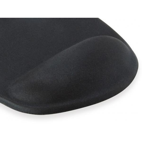 Ausrüstungsausrüstung 245014 Gel-Maus-Pad, Stoff, Gel, Polyurethan, Handgelenksruhe, Slip-Basis, Monoton, Schwarz, Schwarz